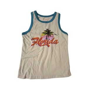 Natural Life Florida Graphic Tank Top Summer Beachy Vacation Pool Size Small